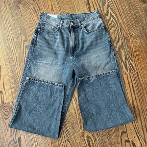 Baggy Dark-Wash Mens Jeans